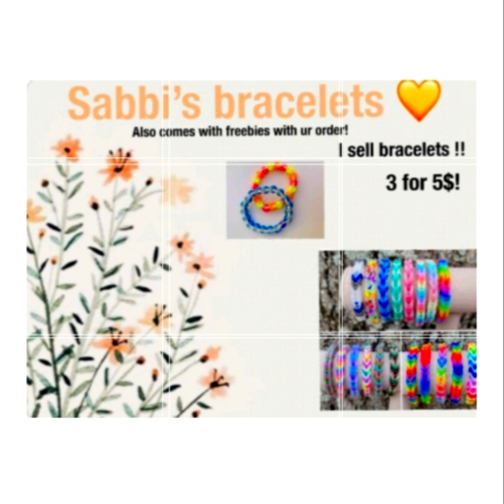 I sell bracelets!
